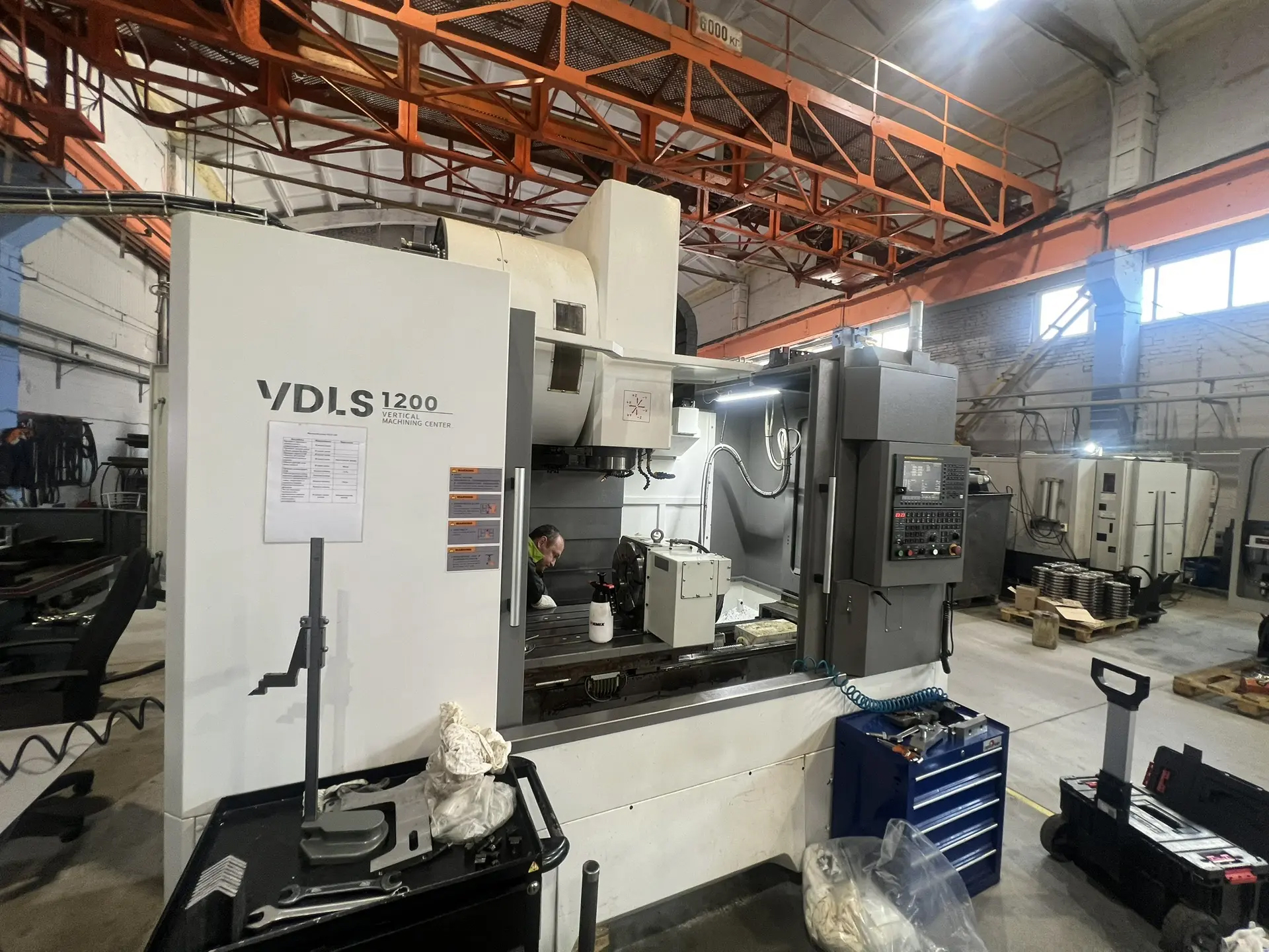 Техническое обслуживание фрезерного станка DMTG VDLS1200 c ЧПУ FANUC 