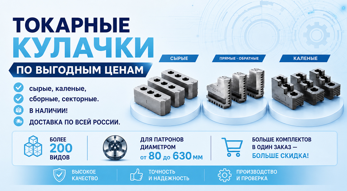 Токарные кулачки в наличии в Уфе по выгодным ценам